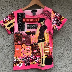 Funky Pink Beaded Top